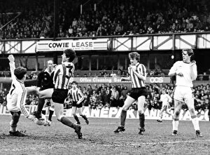 Images Dated 10th May 1983: Boro Boys v Sunderland, Colin West has a volley charged down by Sunderland'