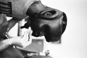 Images Dated 30th October 1985: Boxer Errol Christie training for his fight against Mark Kaylor in the Thomas O'