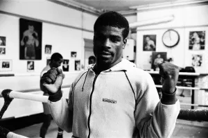 Images Dated 30th October 1985: Boxer Errol Christie training for his fight against Mark Kaylor in the Thomas O'