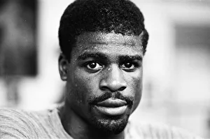 Images Dated 30th October 1985: Boxer Errol Christie training for his fight against Mark Kaylor in the Thomas O'