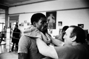 Images Dated 30th October 1985: Boxer Errol Christie training for his fight against Mark Kaylor in the Thomas O'
