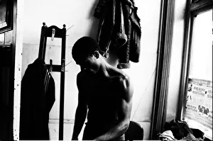 Images Dated 30th October 1985: Boxer Errol Christie training for his fight against Mark Kaylor in the Thomas O'