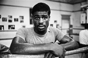 Images Dated 30th October 1985: Boxer Errol Christie training for his fight against Mark Kaylor in the Thomas O'