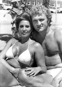 Images Dated 23rd October 1977: Boxer Joe Bugner and wife. October 1977 P003105