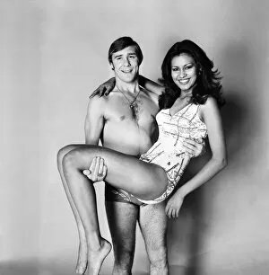 Images Dated 28th September 2007: Boxer John H. Stracey and Miss World Wilnelia Merced. January 1976