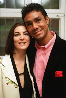 Boxer Kevin Lveshing at home in Westerham standing next to wife Jackie Boxer Kevin Lveshing at home in Westerham standing next to wife Jackie