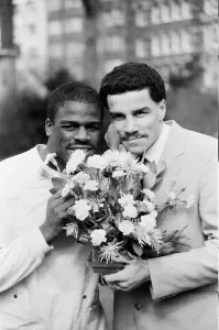 Boxers Errol Christie and Jimmy Price 14th March 1985 Boxers Errol Christie and Jimmy Price 14th March 1985