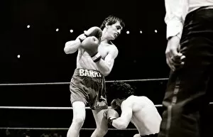 Images Dated 5th July 1984: Boxing - Barry McGuigan v Esteban Eguia at the Royal Albert Hall