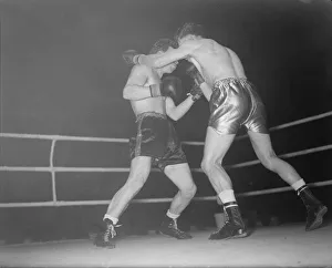 Boxing at Harrigay 1951 Terry Ratcliffe v Bill Rattray DM 28/2/1951 Boxing at Harrigay 1951 Terry Ratcliffe v Bill Rattray DM 28/2/1951