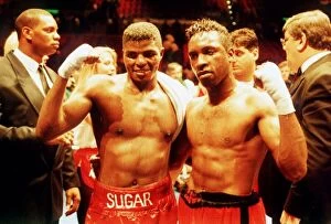 Images Dated 23rd May 1992: Boxing Nigel Benn v Thulani 'Sugar Boy'Malinga at the Birmingham NEC