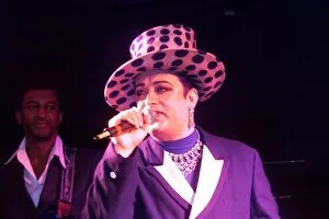 Images Dated 30th September 1999: Boy George Sept 1999 from Culture Club singing at the Labour Conference party
