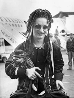 Images Dated 22nd June 1983: Boy George (singer - born George Alan O Dowd) arrives in Newcastle, in June 1983