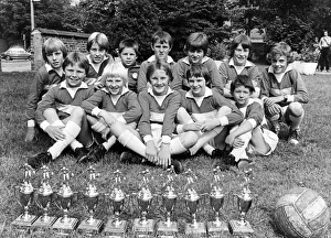 Images Dated 25th August 1980: These boys from the Teesside junior football alliance won a friendly football match