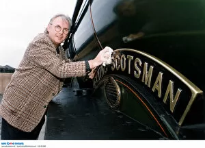 Images Dated 4th November 1993: BPM MEDIA FILER Pete Waterman, pictured with the Flying Scotsman
