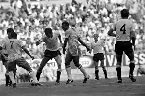 Images Dated 10th July 1970: Brazil v. Uruguay: World Cup Semi-Final. July 1970 70-5871-014