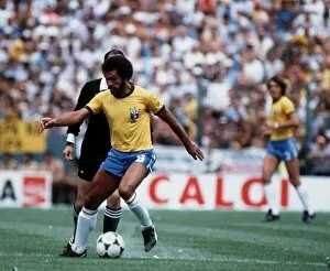 Images Dated 2nd July 1982: Brazil World Cup 1982 football Argentina 1 Brazil 3 Junior of brazil
