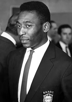 Brazilian football star Pele in England for the 1966 World Cup tournament July Brazilian football star Pele in England for the 1966 World Cup tournament July