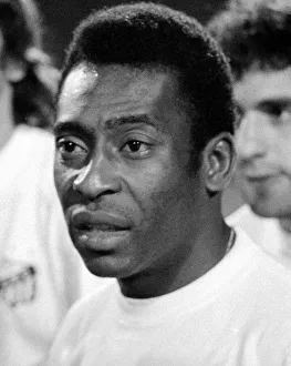 Brazilian football star Pele for Santos against Fulham March 1973 Brazilian football star Pele for Santos against Fulham March 1973