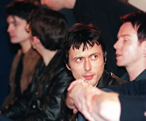 Images Dated 22nd March 1999: Brett Anderson, sinder of Suede at their press conference in the Garage'