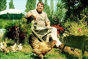 Images Dated 18th September 1991: Brian Blessed Actor shares his 4 acre home with animals