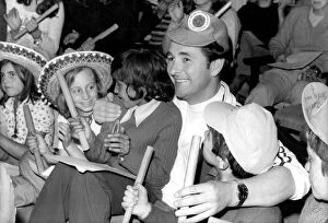Images Dated 12th May 1974: Brian Clough with some of the children on the Robin Hood adventure holiday at Cala Millor