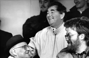 Brian Clough in the stands at Hartlepool United with present chairman Garry Gibson (right Brian Clough in the stands at Hartlepool United with present chairman Garry Gibson (right
