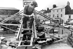 Brian Connolly putting final touches to the Cyclone Brian Connolly putting final touches to the Cyclone