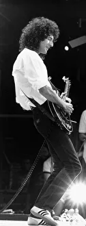 Brian May guitarist of Queen at Live Aid Concert 1985 Wembley Stadium Brian May guitarist of Queen at Live Aid Concert 1985 Wembley Stadium