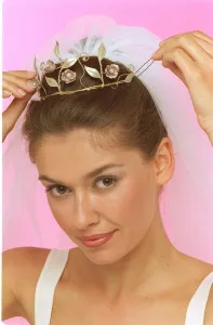 Brides Wedding Hair Feature July 1999 6 - work out the position of veil Brides Wedding Hair Feature July 1999 6 - work out the position of veil