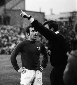 Brighton v Chelsea FA Cup 3rd Round January 1973 Ron Harris gets his marching Brighton v Chelsea FA Cup 3rd Round January 1973 Ron Harris gets his marching