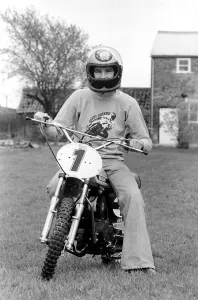 Britain's top motor-cycling ace Barry Sheene aged 24 Britain's top motor-cycling ace Barry Sheene aged 24