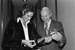 Award Ceremonies Gallery: Britains World Motorcycle racing Champion Barry Sheene receives his awards for