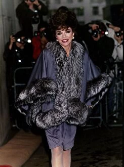British actress Joan Collins, March 1989
