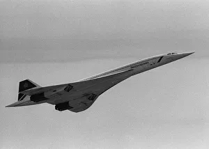 British Airways Concorde G-BOAE in flight August 1987 British Airways Concorde G-BOAE in flight August 1987