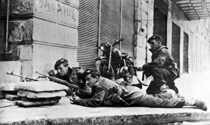 British army troops involved in street fighting in Athens British army troops involved in street fighting in Athens