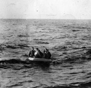 When a British bomber came down in the Atlantic its main dinghy failed to function When a British bomber came down in the Atlantic its main dinghy failed to function