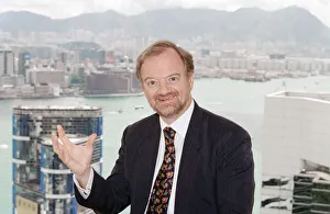 British Foreign Secretary Robin Cook pictured in his hotel suite on the 51st floor of British Foreign Secretary Robin Cook pictured in his hotel suite on the 51st floor of