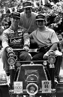 Images Dated 20th June 1993: The three British Grand Prix racing drivers Damon Hill, Mark Blundell