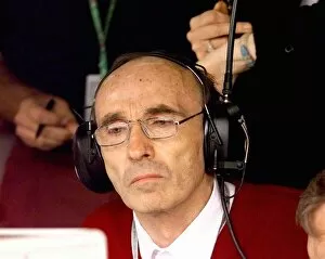 Images Dated 11th July 1998: British Grand Prix at Silverstone Qualifying Session. Frank Williams Saturday
