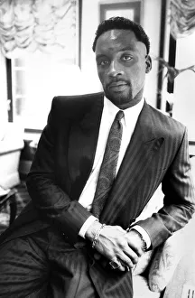 British middleweight champion boxer Nigel Benn February 1988 British middleweight champion boxer Nigel Benn February 1988