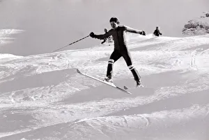 00162 Gallery: British Olympic Ski Team 1976 Olympics Olympic Games Konrad Bartelski jumping