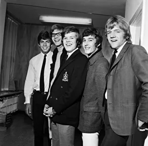 British pop group Herman Hermits, led by singer Peter Noone British pop group Herman Hermits, led by singer Peter Noone