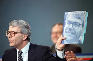 Images Dated 18th March 1992: British Prime Minister, John Major launches his Conservative party election manifesto
