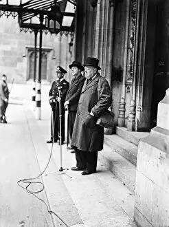 00743 Gallery: British Prime Minister Winston Churchill inspecting the Parliamentary Home Guard in