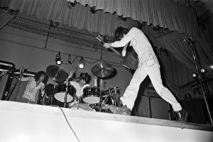 Images Dated 2nd October 1971: British rock group The Who performing on stage during a concert at the University of