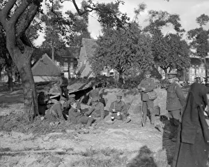 British Royal Marines seen here enjoying a rest and a smoke in their bomb-proof shelter British Royal Marines seen here enjoying a rest and a smoke in their bomb-proof shelter