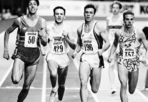 Images Dated 25th July 1990: British runner Tom McKean on racetrack alongside competitors athletics. 25th July 1990