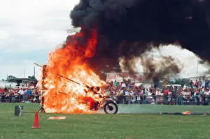 The British Steel Gala -The Magnificent 7 motorcycle team in action. 4th July 1993 The British Steel Gala -The Magnificent 7 motorcycle team in action. 4th July 1993