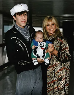 Britt Ekland with her husband Slim Jim McDonald and baby son Tom arrive at Heathrow Britt Ekland with her husband Slim Jim McDonald and baby son Tom arrive at Heathrow