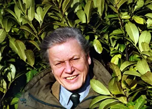 Images Dated 3rd February 1995: Broadcaster David Attenborough at the BBC in Fenham, Newcastle on 3rd February 1995